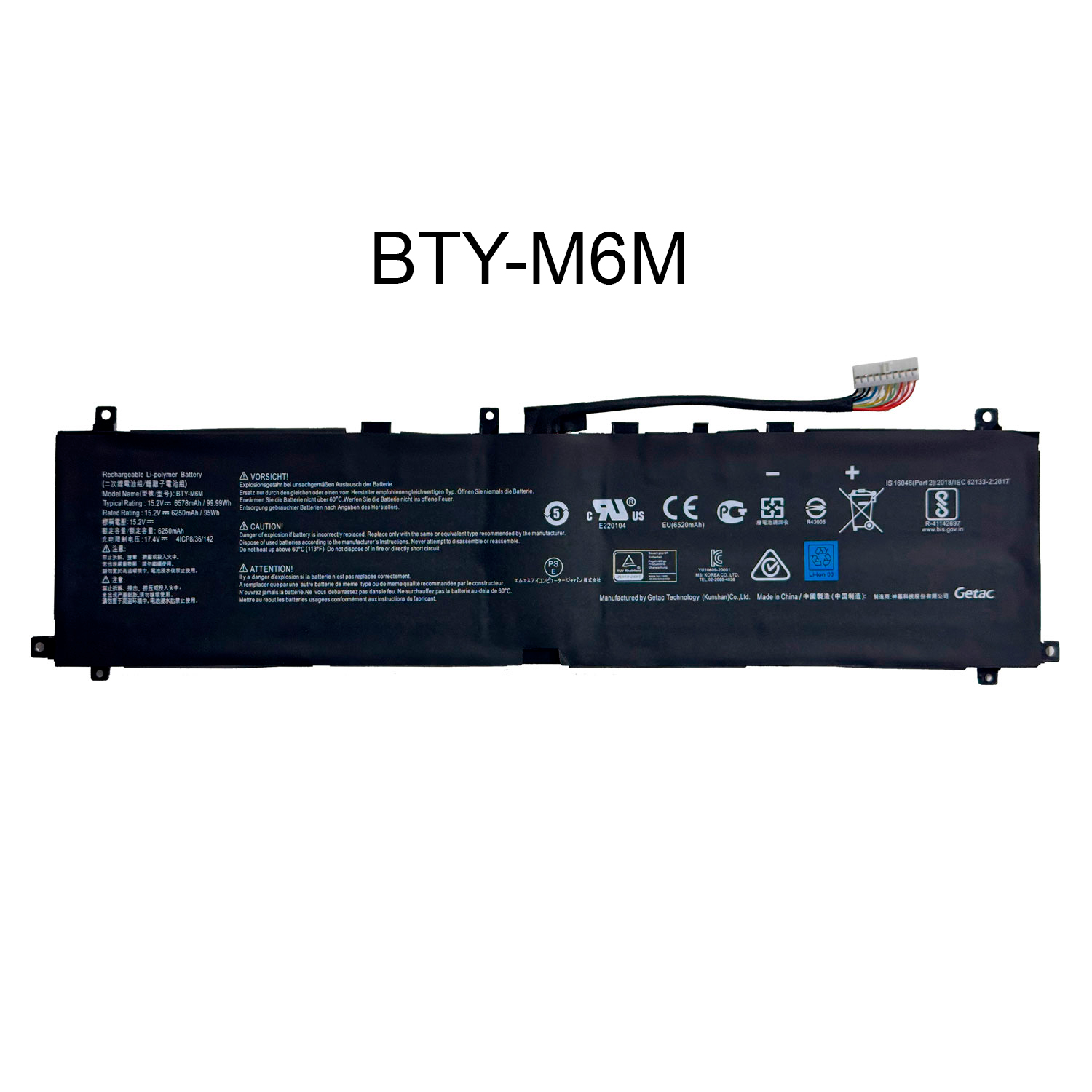 BATERIA MSI MOD BTY-M6M3 ORG