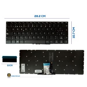TECLADO LENOVO 510-14AST 510-14IKB 510-14ISK ILUMINADO SIN FRAME SP (197)