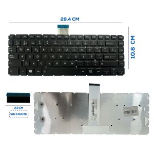 TECLADO TOSHIBA L45-B SIN FRAME ENTER SMALL SP (169)