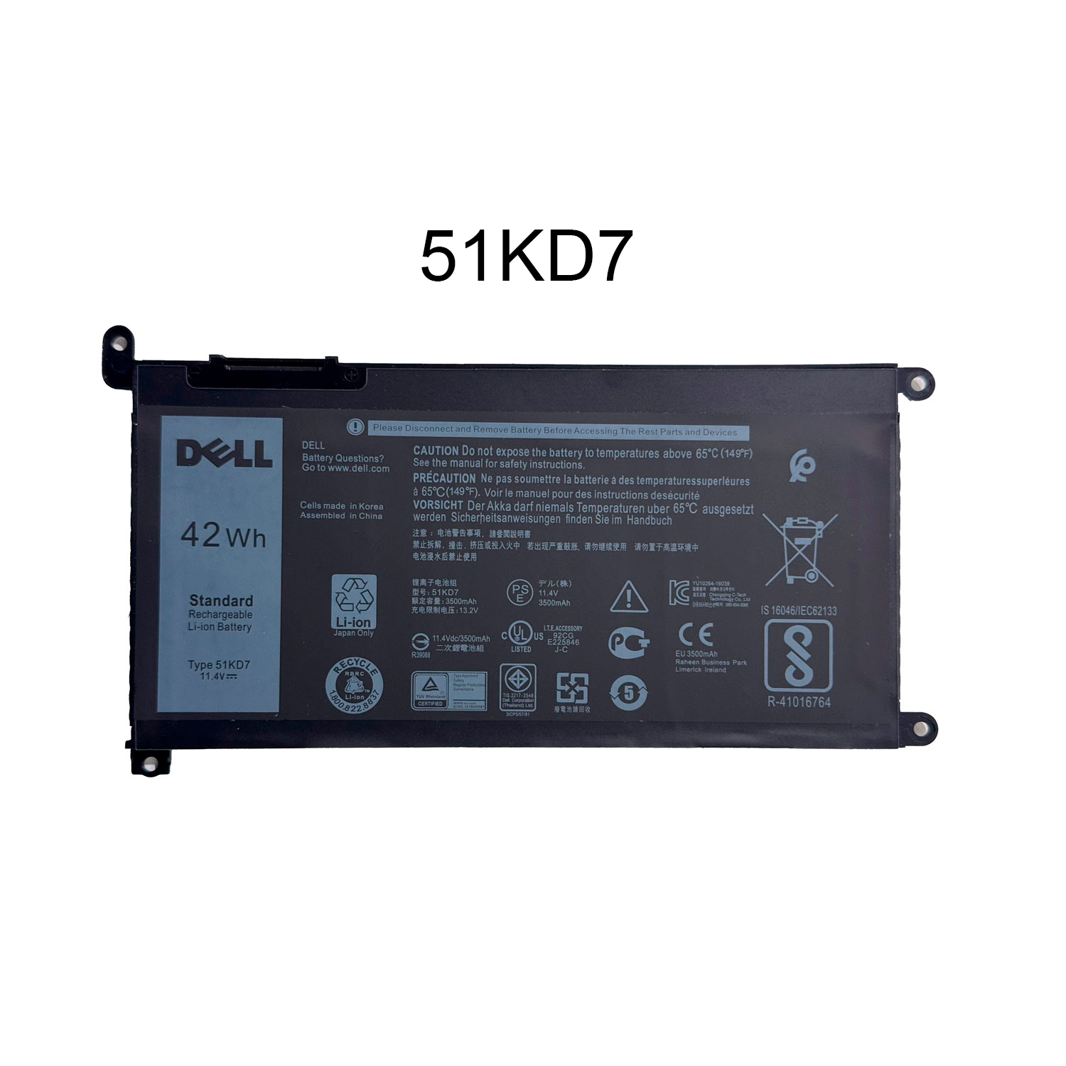 BATERÍA DELL 51KD7 ORG