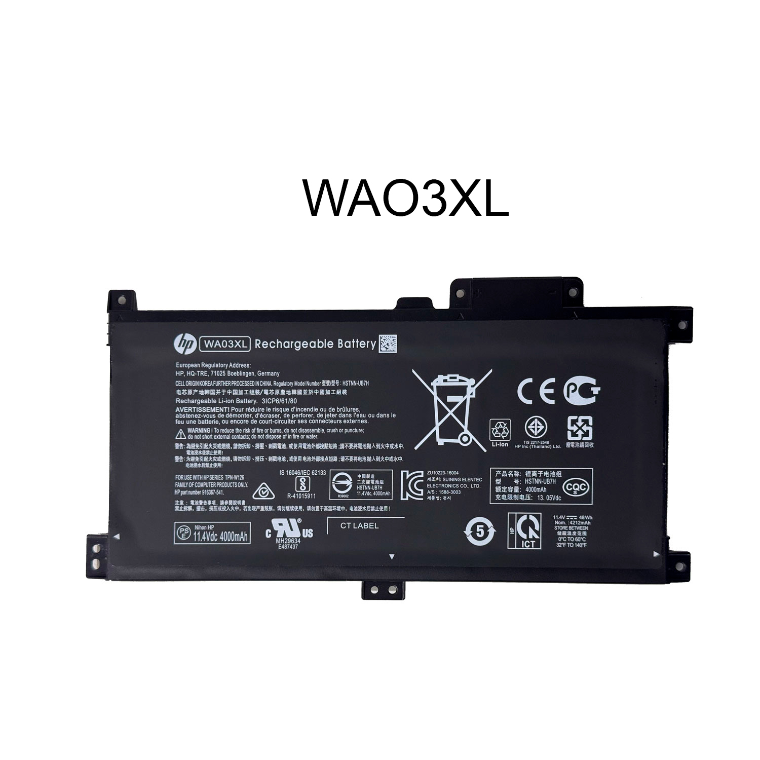 BATERIA HP WA03XL INTERNA ORG