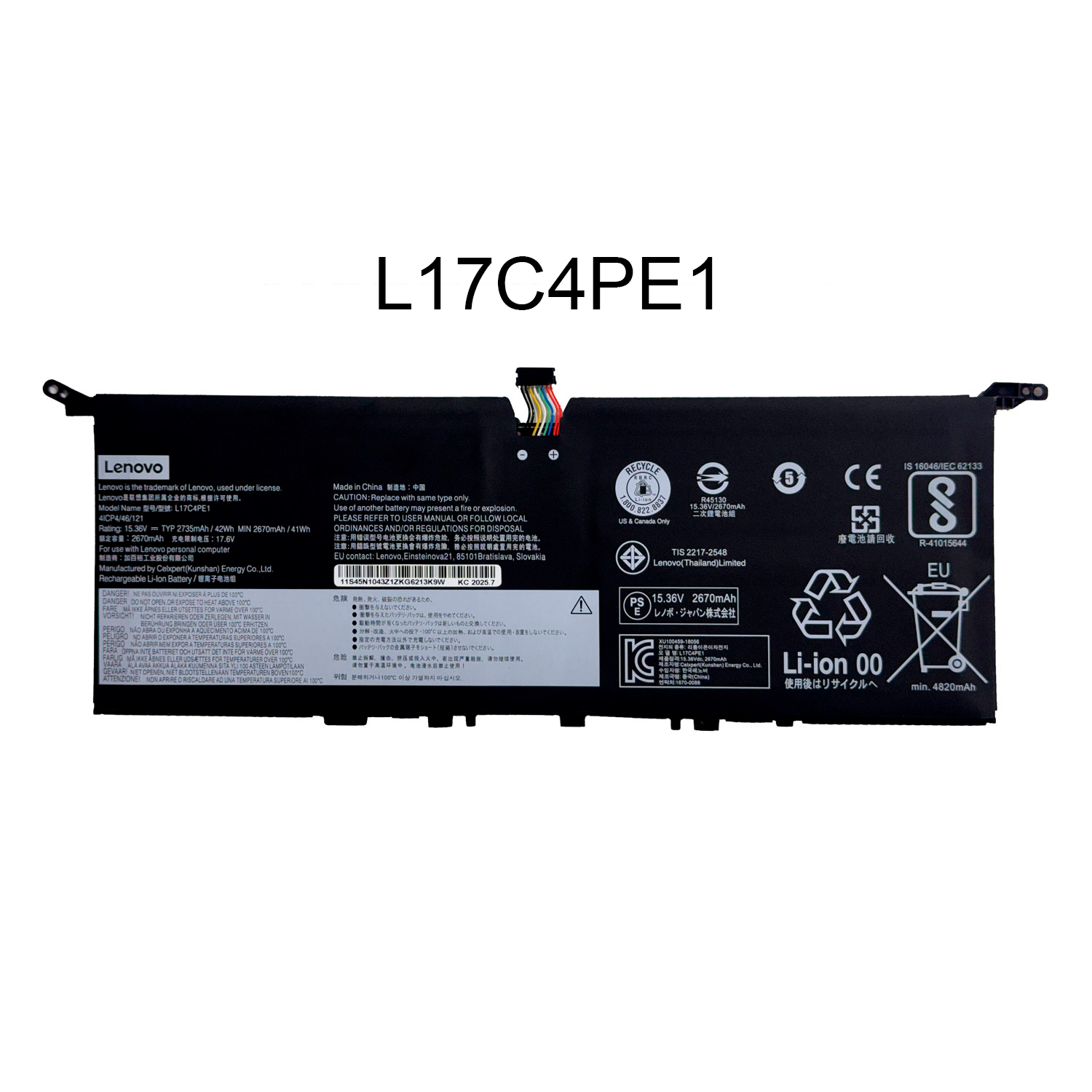 BATERIA LENOVO IDEAPAD 730S-13IWL YOGA S730-13IWL L17C4PE1 INTERNA ORG