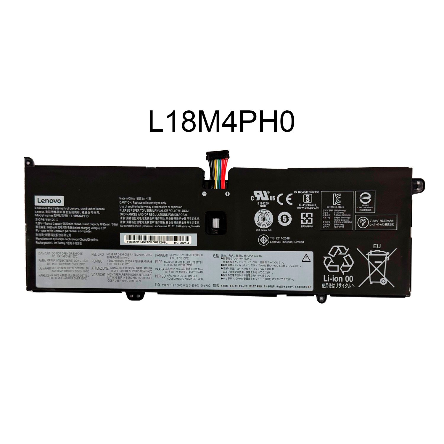 BATERIA LENOVO L18C4PH0 ORG