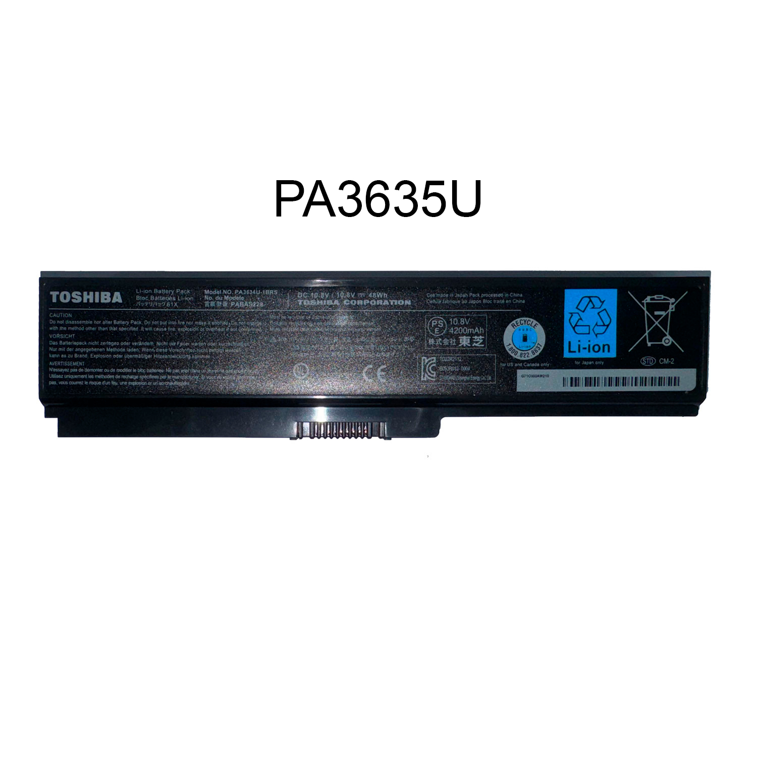 BATERIA TOSHIBA PA3635U-1BRM 10.8V / 4800 MAH OEM