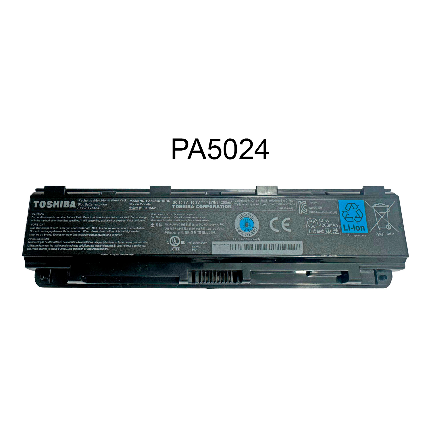 BATERIA TOSHIBA PA5024 PA5109 OEM