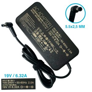 CARGADOR ASUS 19V/6.32A/120W/5.5X2.5MM