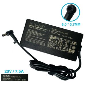 CARGADOR ASUS 20V/7.5A/150W 6.0X3.7MM