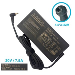 CARGADOR ASUS DELTA MSI 20V 7.5A 150W/4.5X3.0MM PLUG NEGRO