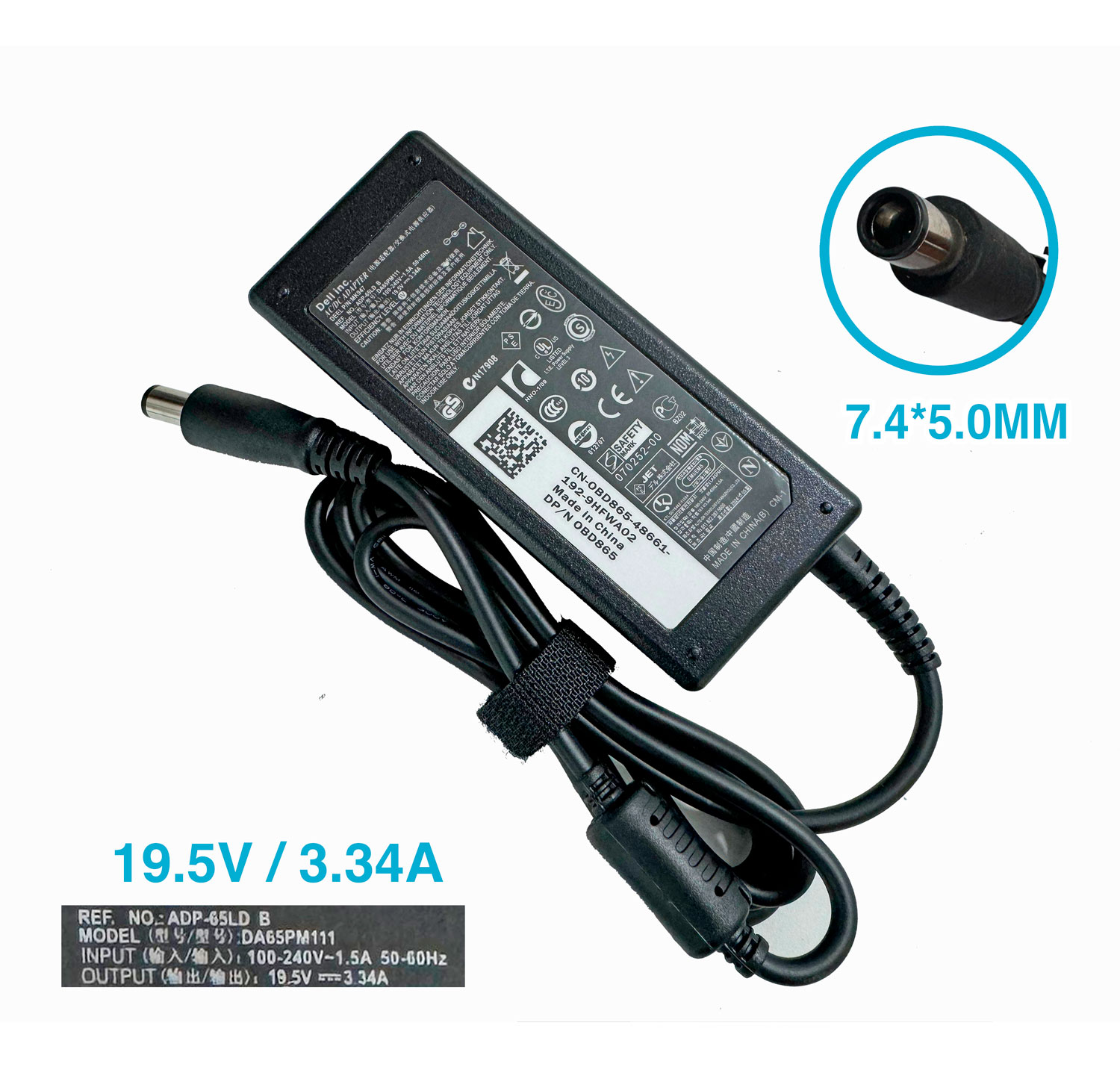 CARGADOR DELL AGUJA 7.4X5.0MM 19.5V 3.34A