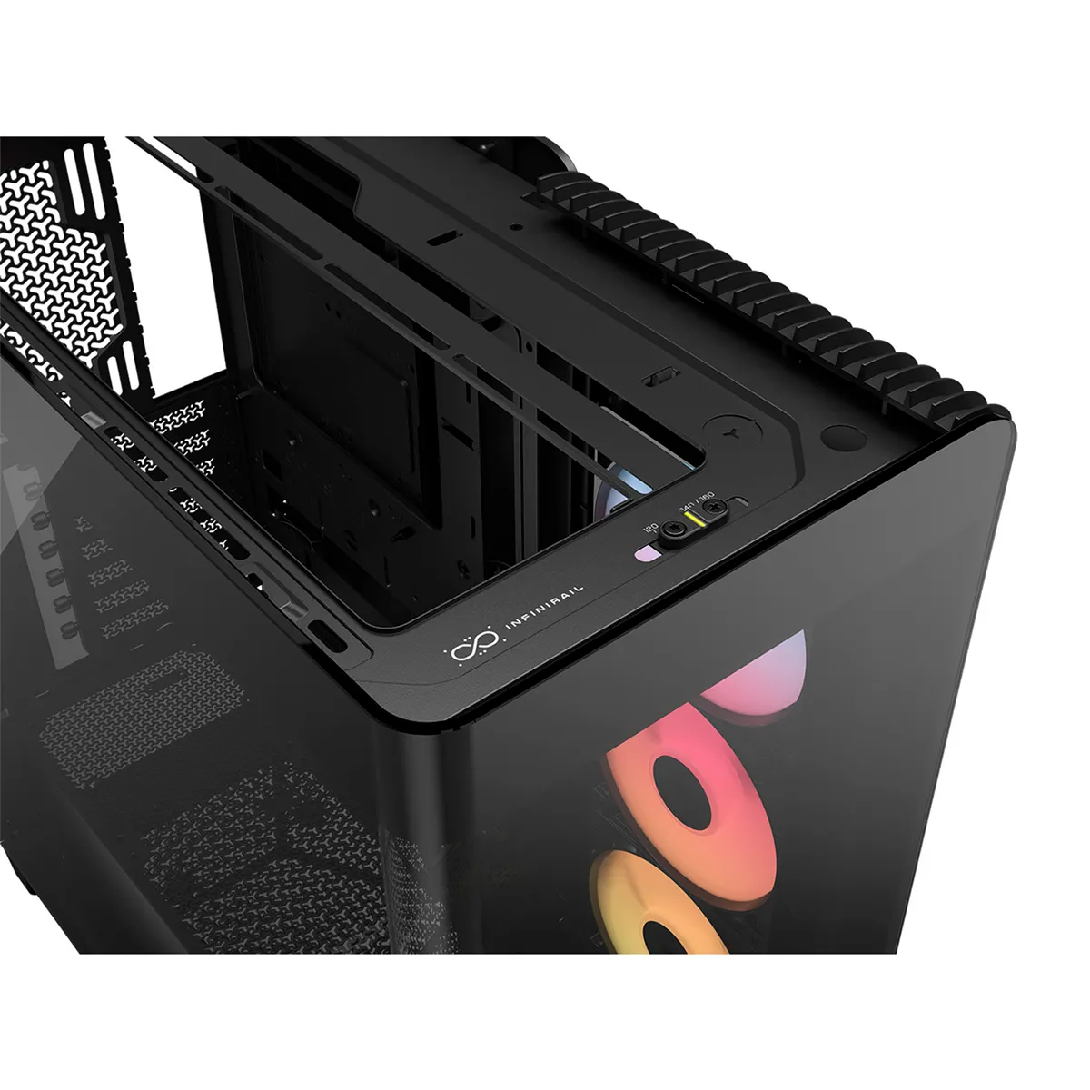 CASE CORSAIR ATX 4500X FRAME RS-R ARGB Panoramic Glass 2USB3.2 HD-Audio Mid-Tower Black - Imagen 4