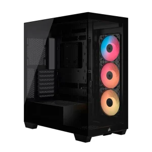 CASE CORSAIR ATX 3500X RS-R ARGB Panoramic Glass 2USB-C 2USB3.2 HD-Audio Mid-Tower Black