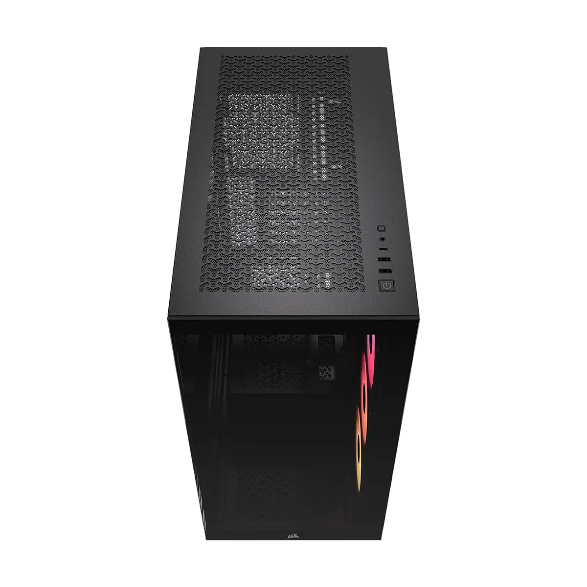 CASE CORSAIR ATX 3500X RS-R ARGB Panoramic Glass 2USB-C 2USB3.2 HD-Audio Mid-Tower Black - Imagen 4