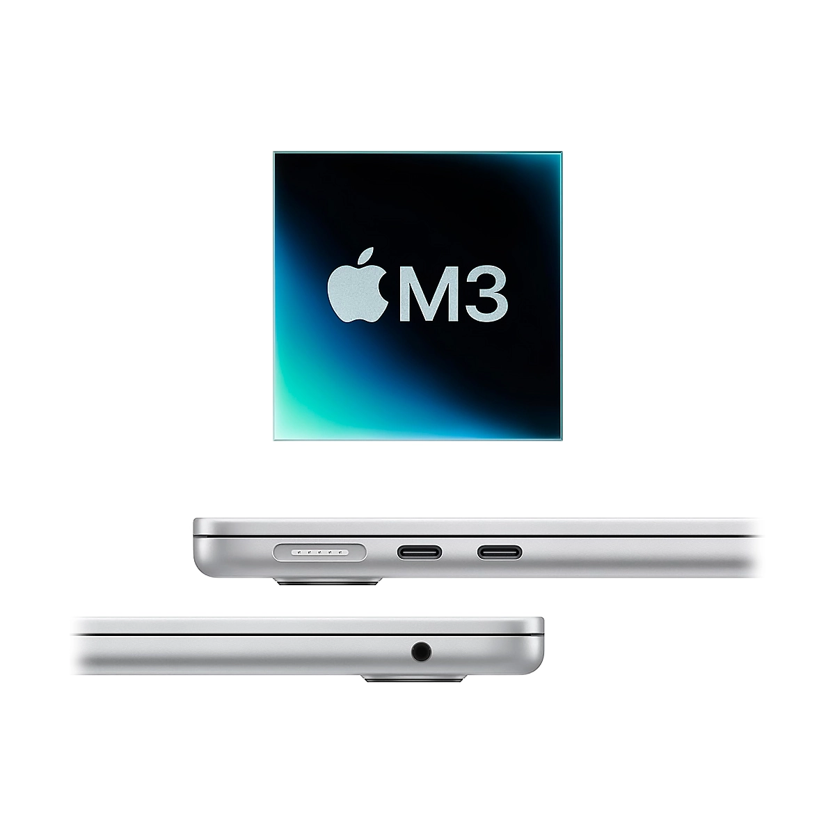 NOT. APPLE MacBook AIR M3 24GB 512GB-SSD 13.6.Inch MacOS Silver - Imagen 3