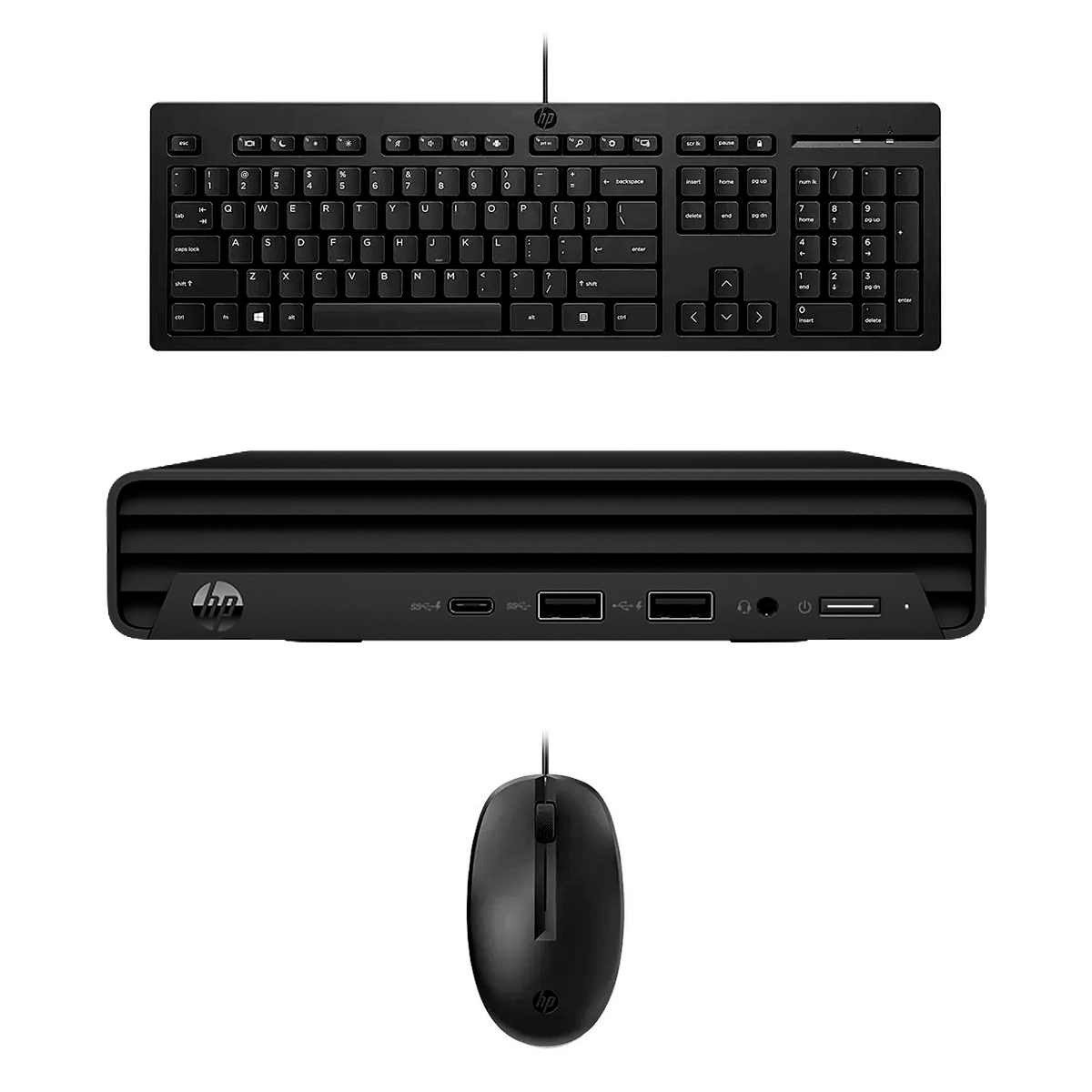 COP. HP Pro Mini 260 G9 I5-1334U 16GB 512GB Teclado-Mouse Wired HDMI DP 7USB FreeDos Black