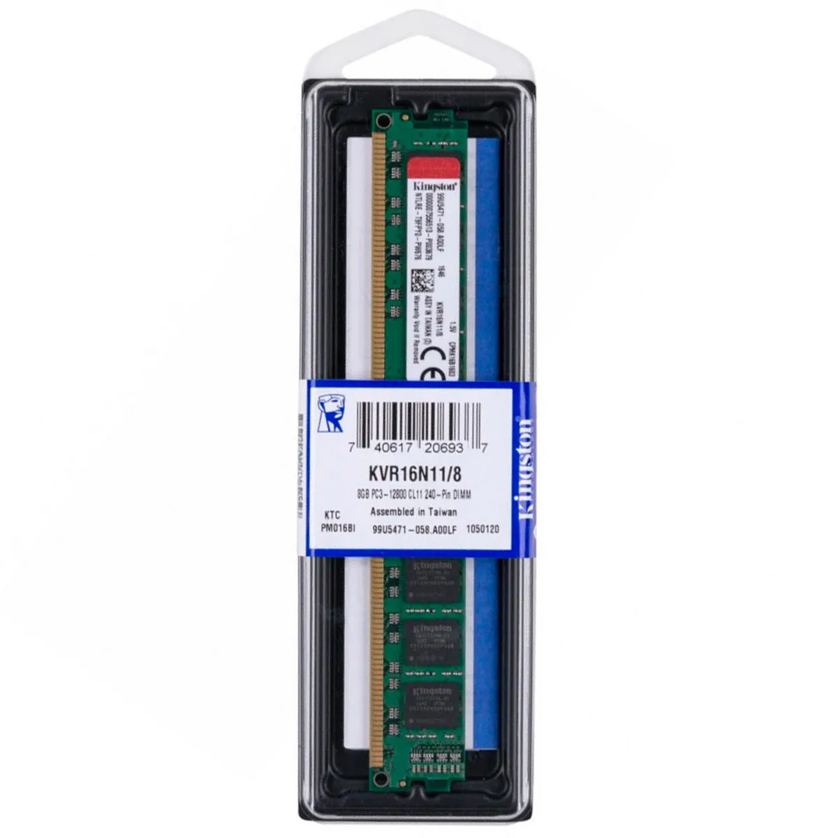 DIMM KINGSTON 8GB 1600MHZ DDR3 NON-ECC CL11 KVR16N11-8 - Imagen 2