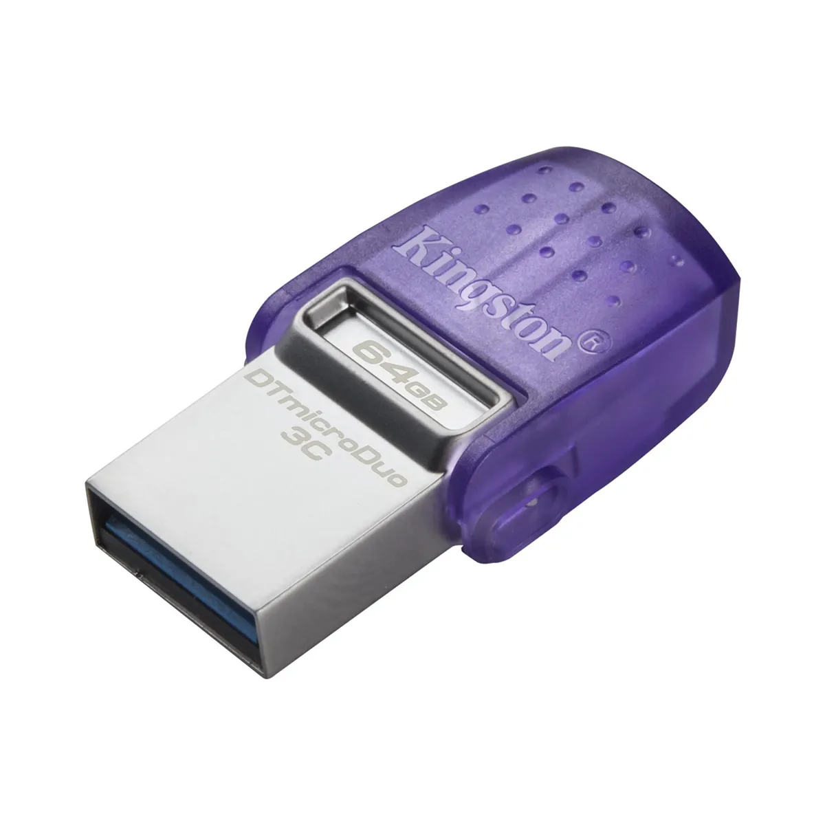 Promoción: 5% de descuento FLASH MEMORY KINGSTON 64GB DATA TRAVELER MICRO-DUO3CG3 TYPE-A - C PURPLE - Imagen 2