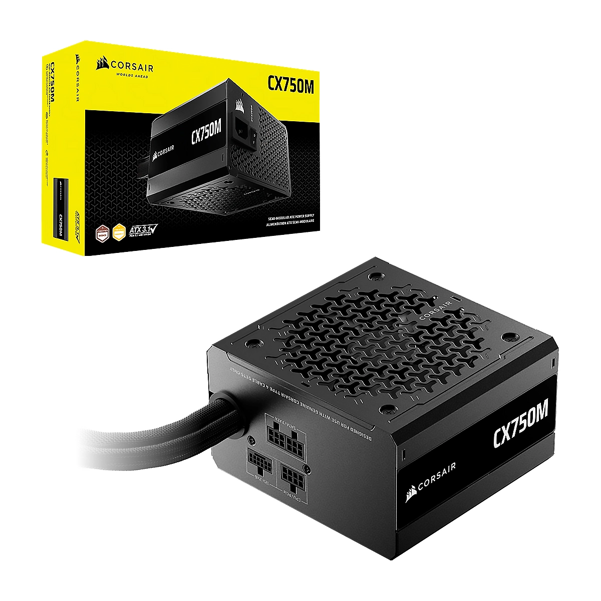 FUENTE DE PODER CORSAIR 750W CX-M CX-750M Series 80 Plus Bronze Semi-Modular Low-Noise - Imagen 4