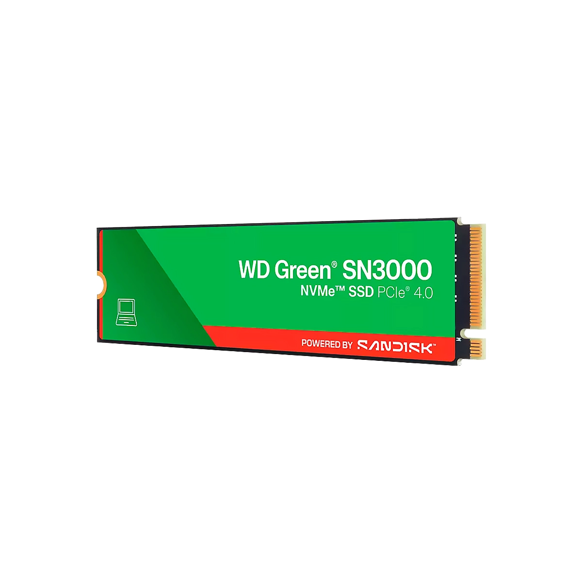SSD WESTERN DIGITAL 500GB M.2 SN3000 NVMe 5000MB-s PCIe Gen 4.0 Green 3y - Imagen 2