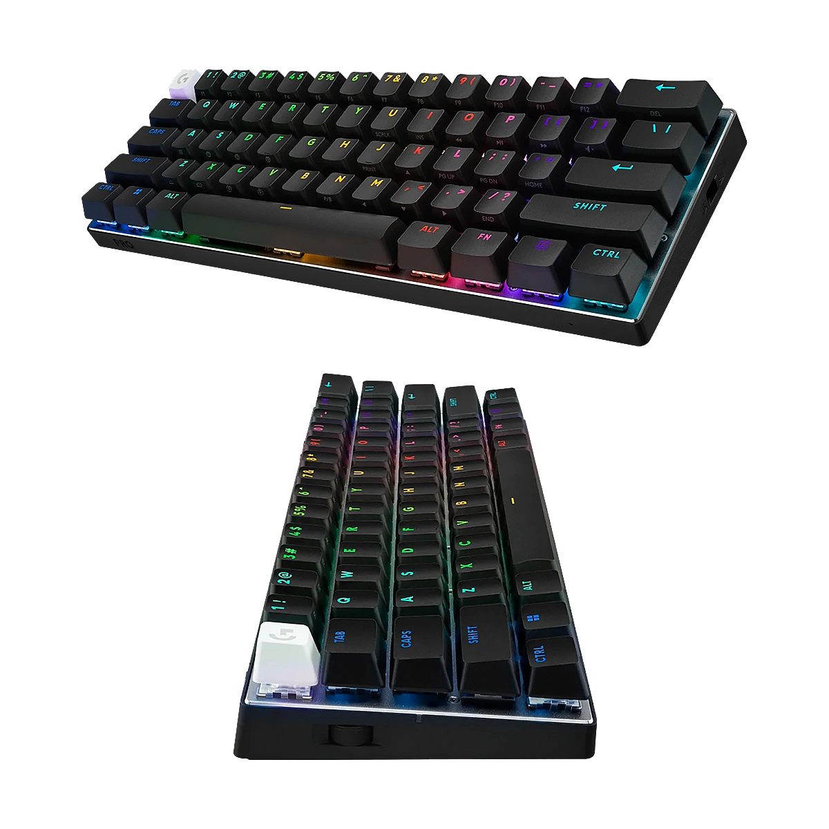 TECLADO LOGITECH G PRO X 60 LIGHTSPEED WIRELESS GAMING ULTRA COMPACT TKL MECHANICAL RGB BLACK - Imagen 3