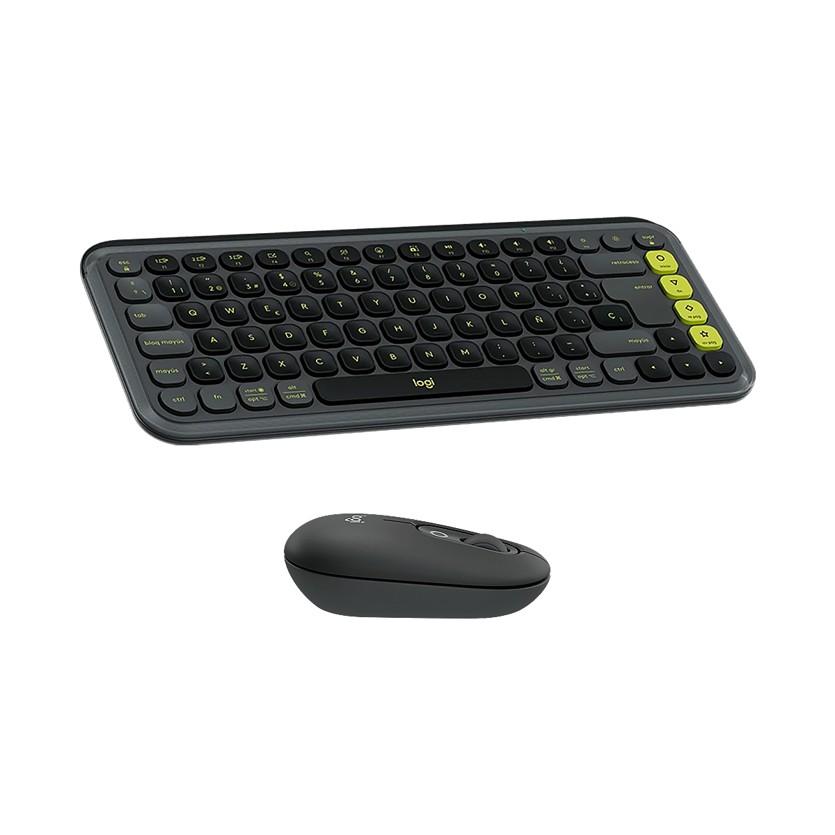 TECLADO LOGITECH BLUETOOH COMBO POP ICON INAL GRAPHITE - Imagen 3