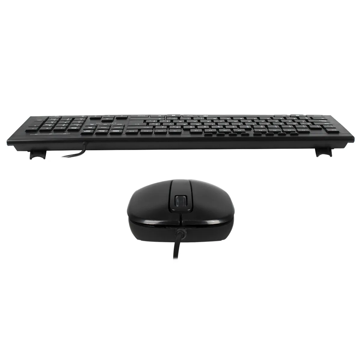 COMBO TECLADO-MOUSE QUASAD WIRED 1.5MTS QC-4400U NEGRO - Imagen 3