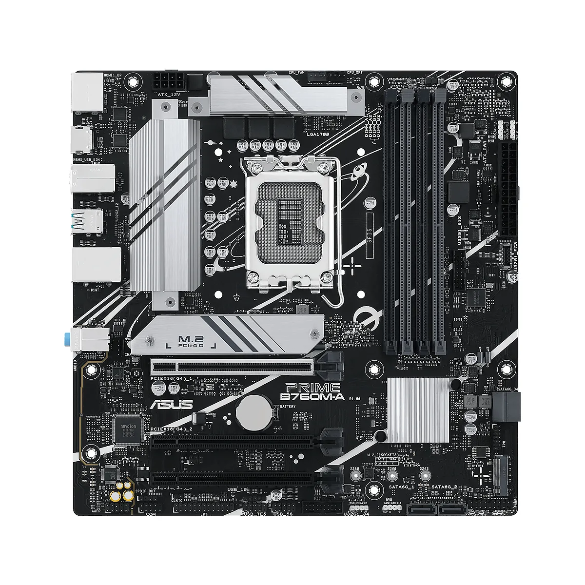 MBO ASUS PRIME B760M-A 13VA LGA1700 DDR5-7200 HDMI DP 2M.2 USB3.2 USB-C PCIE4.0 MATX - Imagen 2