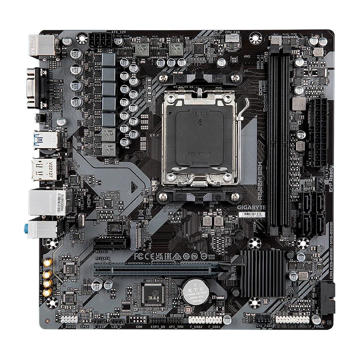 MBO GIGABYTE A620M S2H AMD AM5 2DDR5 HDMI D-SUB DP M.2 USB3.2 PCIE4.0 MATX - Imagen 2