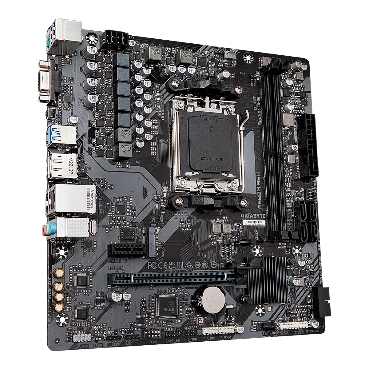 MBO GIGABYTE A620M S2H AMD AM5 2DDR5 HDMI D-SUB DP M.2 USB3.2 PCIE4.0 MATX - Imagen 3