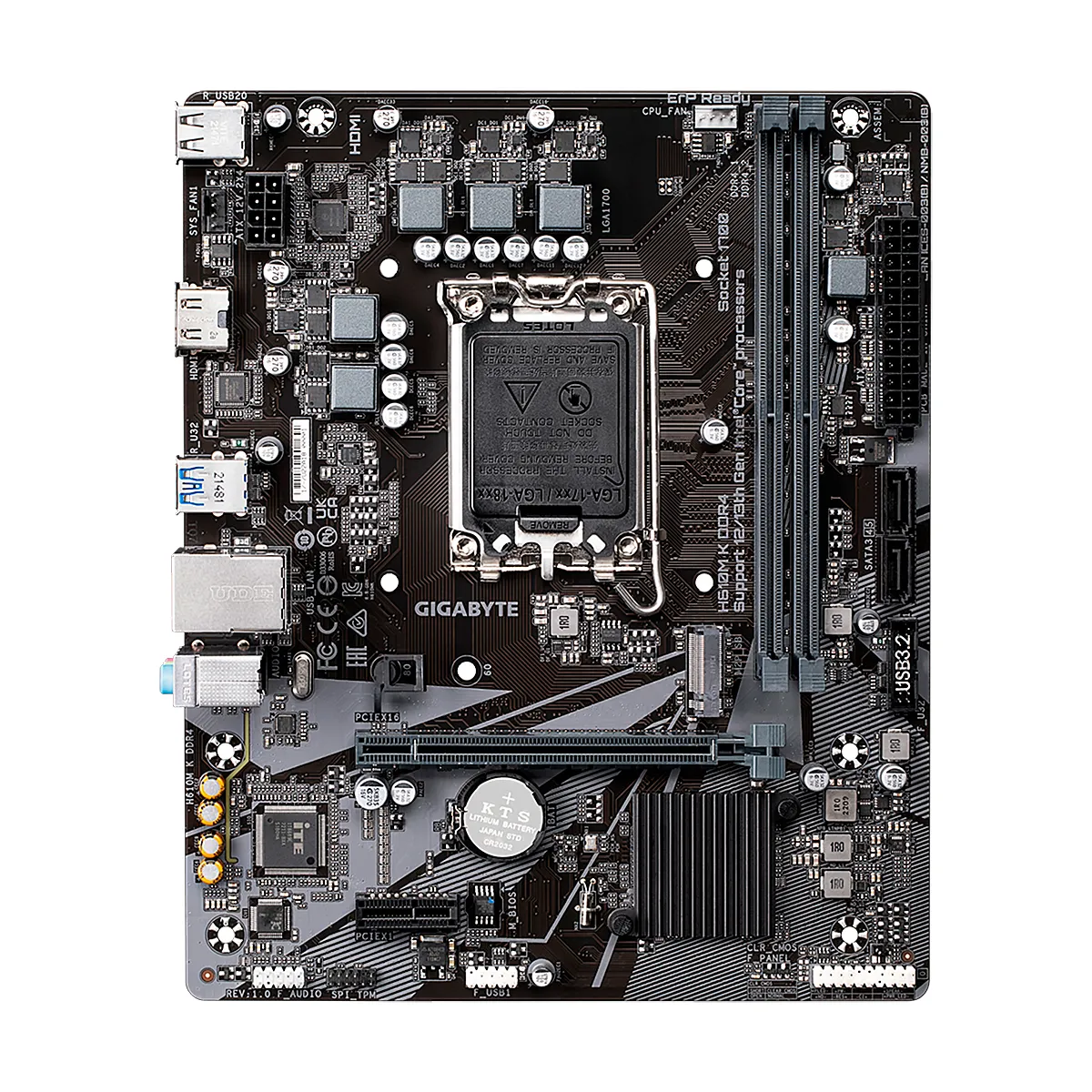 MBO GIGABYTE H610M K 13VA-12VA LGA1700 2XDDR4-3200 HDMI M.2 USB3.2 PCIE4.0 MATX - Imagen 2
