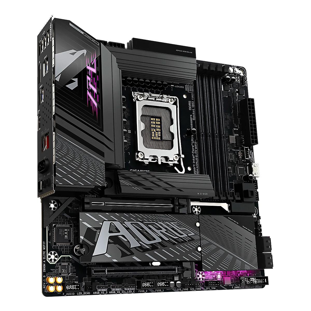 MBO GIGABYTE Z890M AORUS ELITE WF7 BT Intel Core Ultra LGA1851 DDR5-6400 HDMI DP 3m.2 PCIe5.0 mATX - Imagen 3