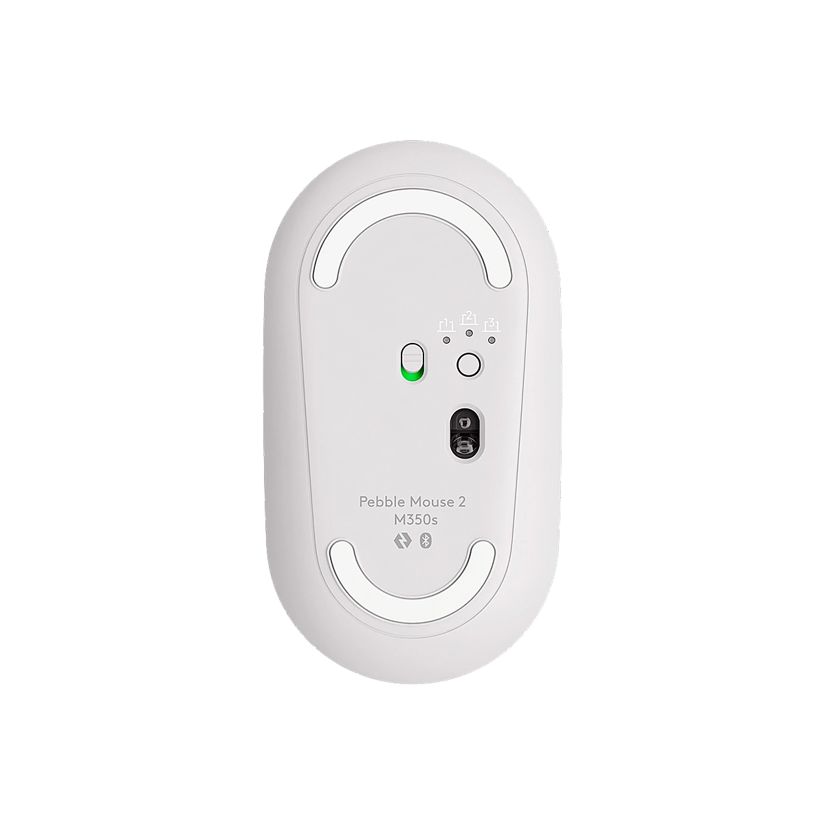 MOUSE LOGITECH M350S PEBBLE 2 BLANCO SILENCIOSO MINIMALISTA BLUETOOH MULTIDISPOSITIVO 4000DPI - Imagen 2