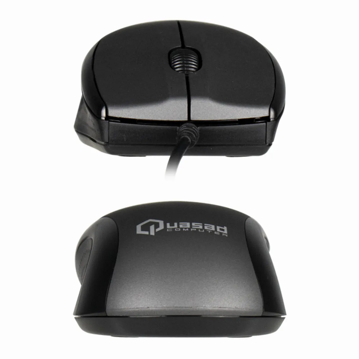 MOUSE QUASAD QM-703U 3D WIRED 1.5MTS GRIS - Imagen 2