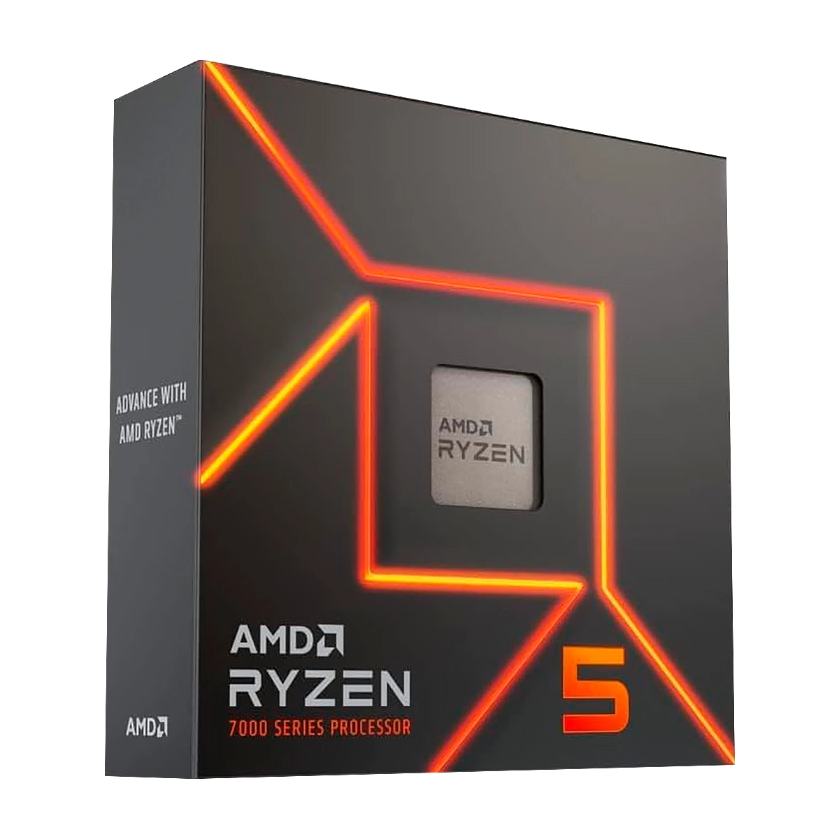 PROC. AMD RYZEN 5 7600X AM5 4.7GHZ 6CORE 12HILOS 6MB CACHE DDR5 105W FINFET DE 5NM TSMC NO-DIS