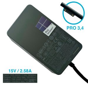 CARGADOR MICROSOFT SURFACE 15V/2.58A 44W