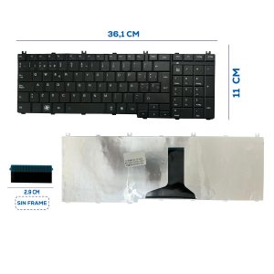TECLADO TOSHIBA C655 C650 L655 L665 L755 SP NUMÉRICO (176)