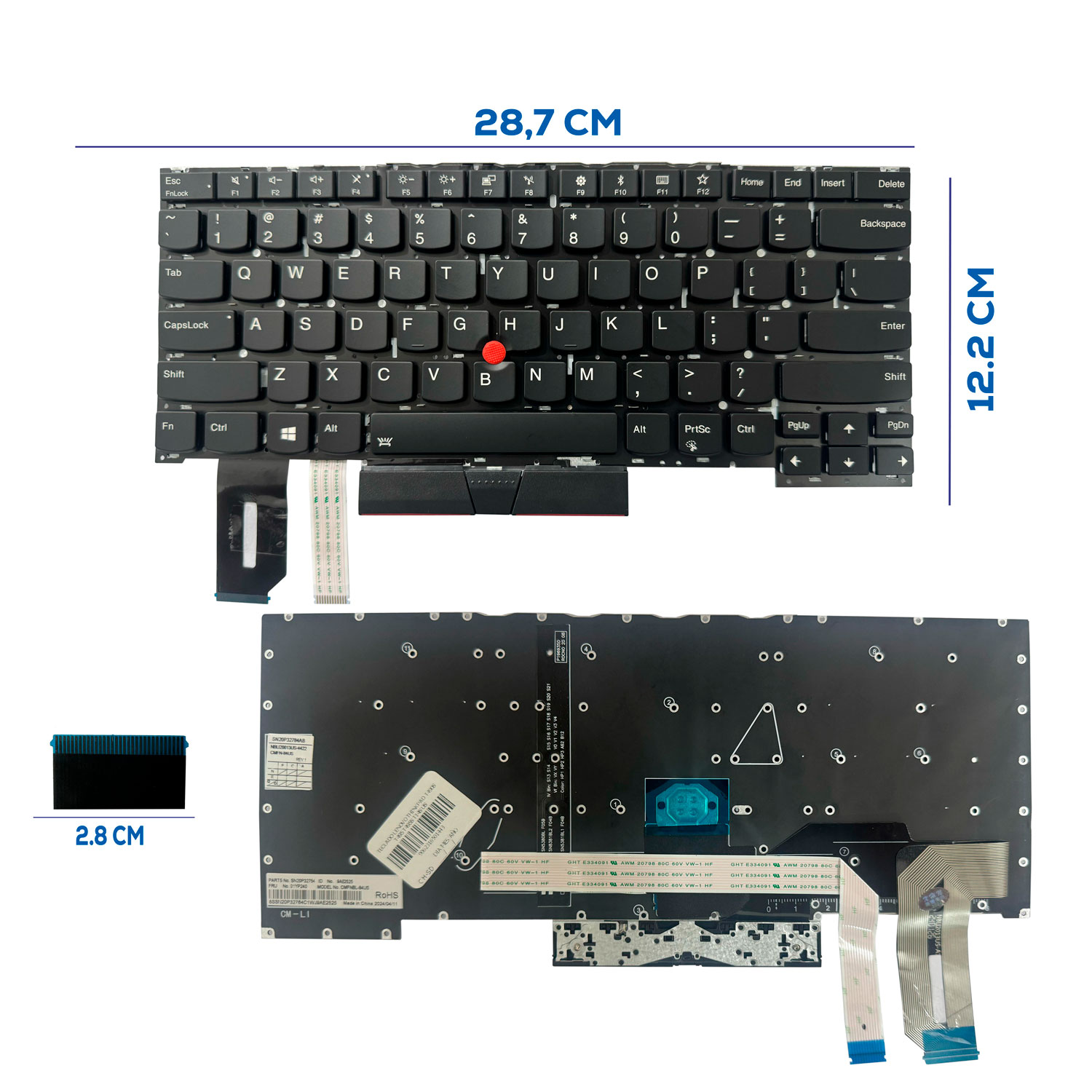TECLADO LENOVO THINKPAD T490S T495 T495S T14S US (191)