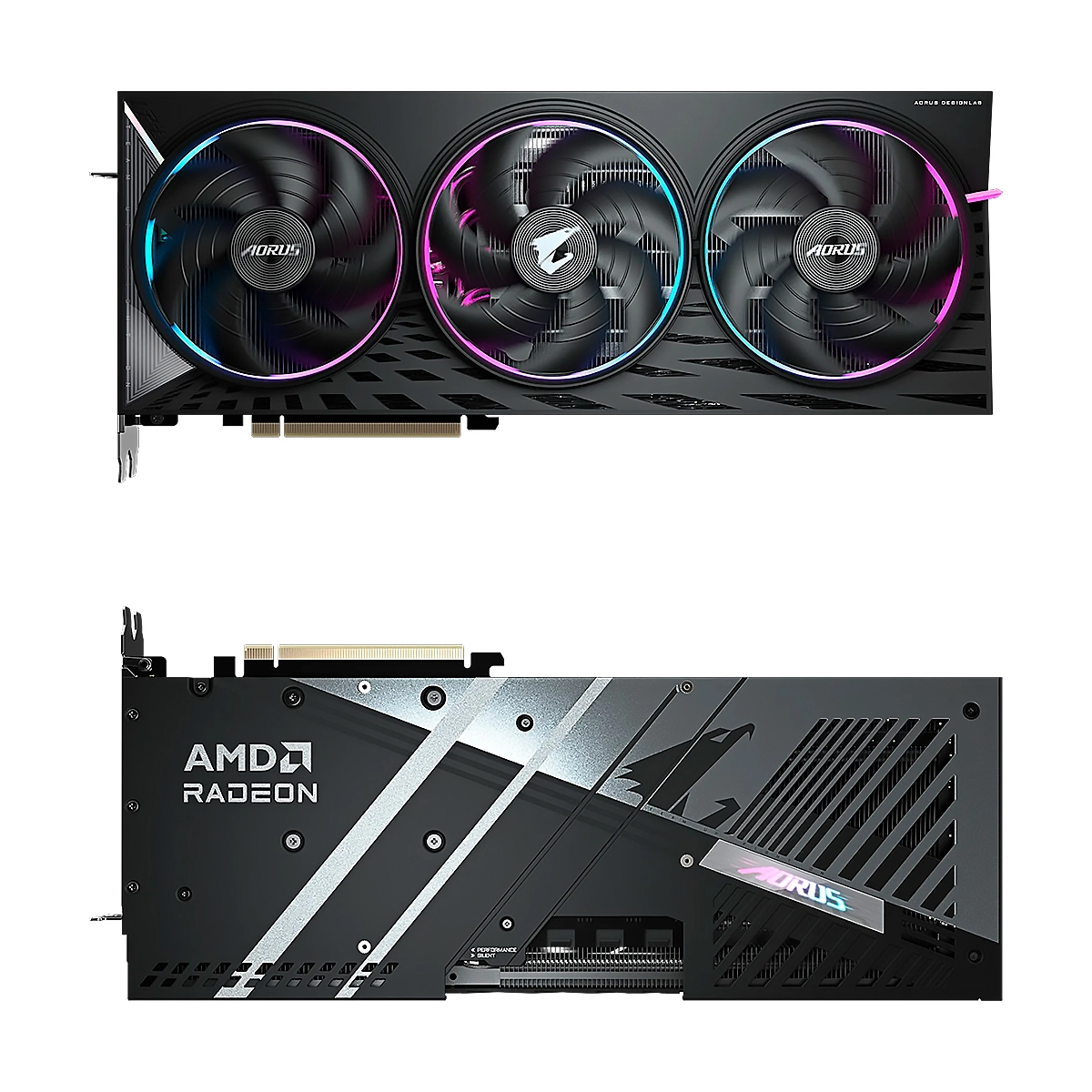 VIDEO GIGABYTE AORUS ELITE AMD Radeon RX-9070 XT 16GB-GDDR6 256Bit 2HDMI 2DP 3Vent. PCIex5.0 - Imagen 2