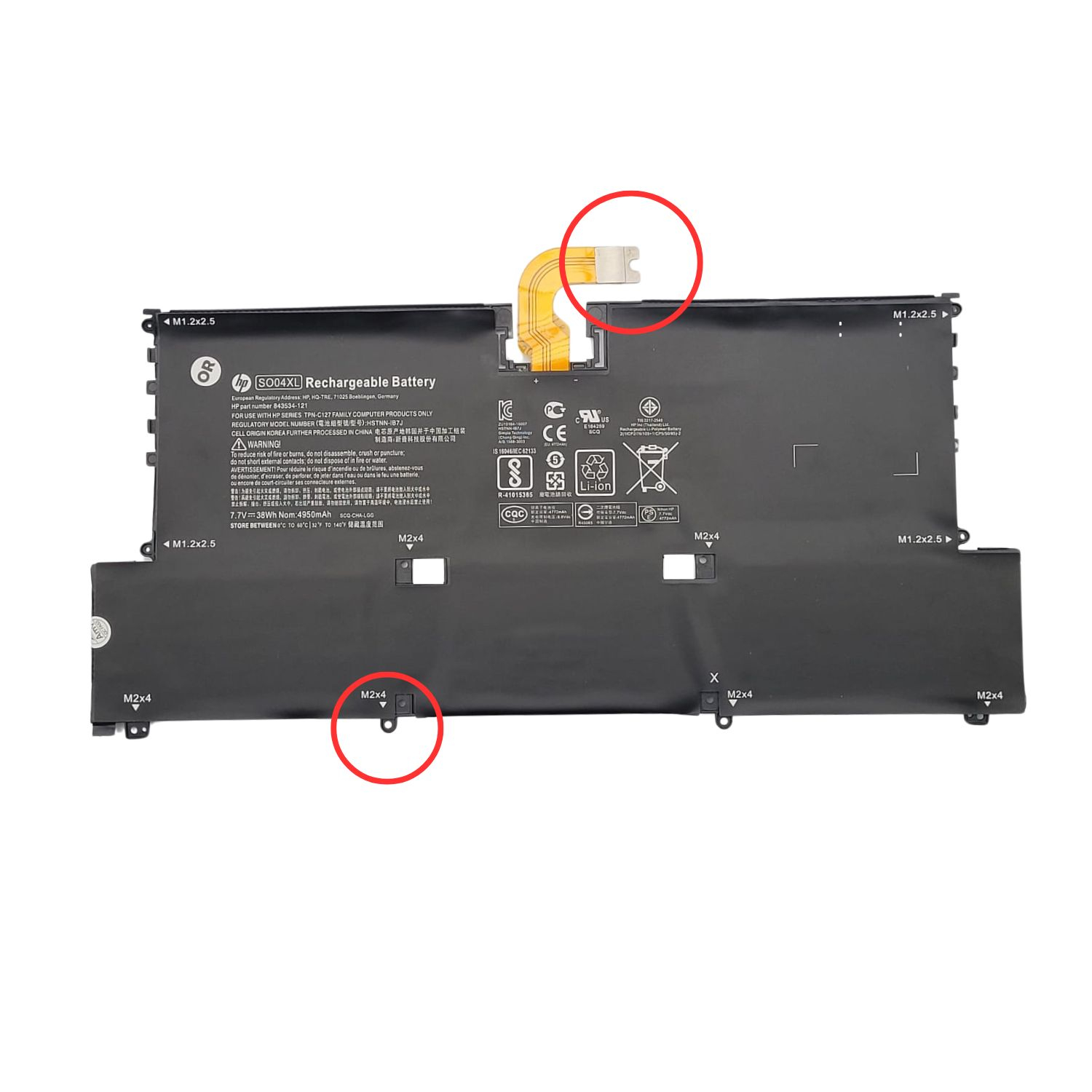 OR-BATERIA PARA HP SO04XL 7.7V 38Wh TIPO A