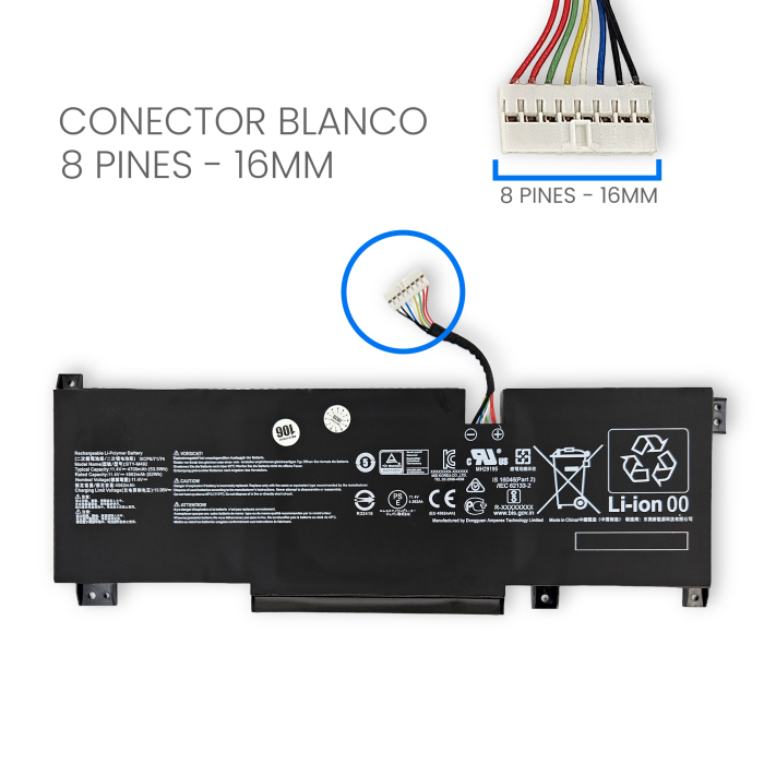 VC-BATERIA PARA MSI BTY-M491 11.4V 4600mAh