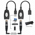 VC-EXTENSOR DE SEÑAL USB 2.0 CON CABLE DE RED ALCANCE 40 M