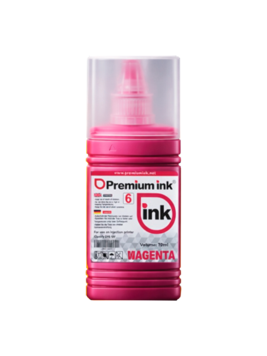 TINTA MAGENTA PARA 544 PREMIUM INK 70ML
