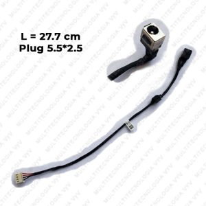 PIN DE CARGA PARA TOSHIBA SATELLITE L645 P/N DD0TE2AD000 L-27cm PLUG 5.5x2.5