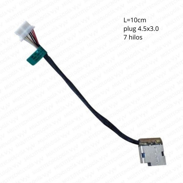 PIN DE CARGA PARA HP 15-AC15 HP1000 PUNTA AZUL P/N 799736-F57 L-10.5CM PLUG 4.5x3.0