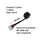 PIN DE CARGA PARA DELL E6320 IZQUIERDO PLUG 7.4x5.0