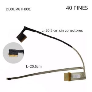 FLEX DE VIDEO DELL 14R N4010 CHIP P/N DD0UM8TH001