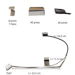 FLEX DE VIDEO DELL 15 7547 7548 15-7547 15-7548 DD0AM6LC210