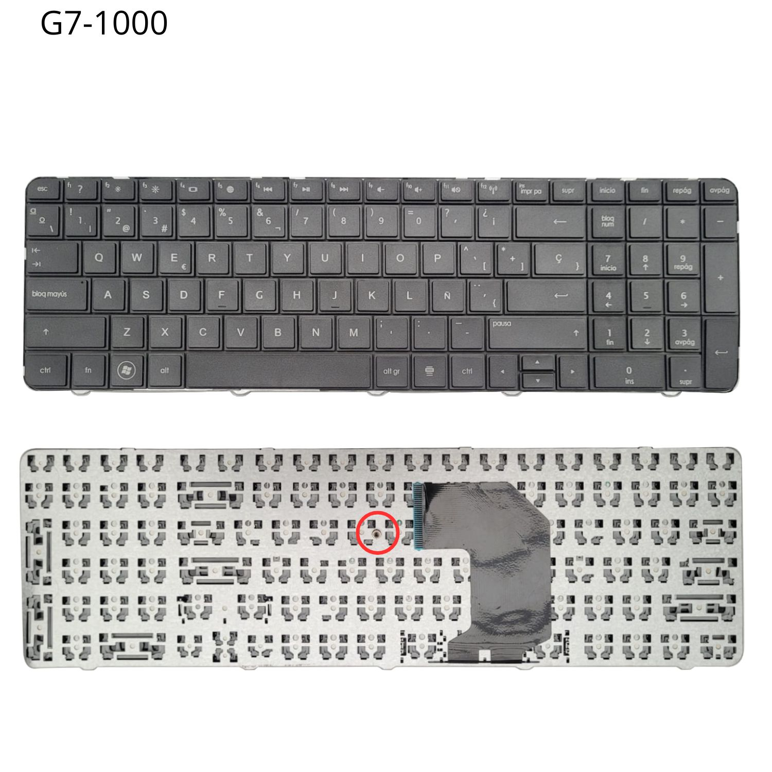 TECLADO PARA HP 15 G7-1000 FRAME