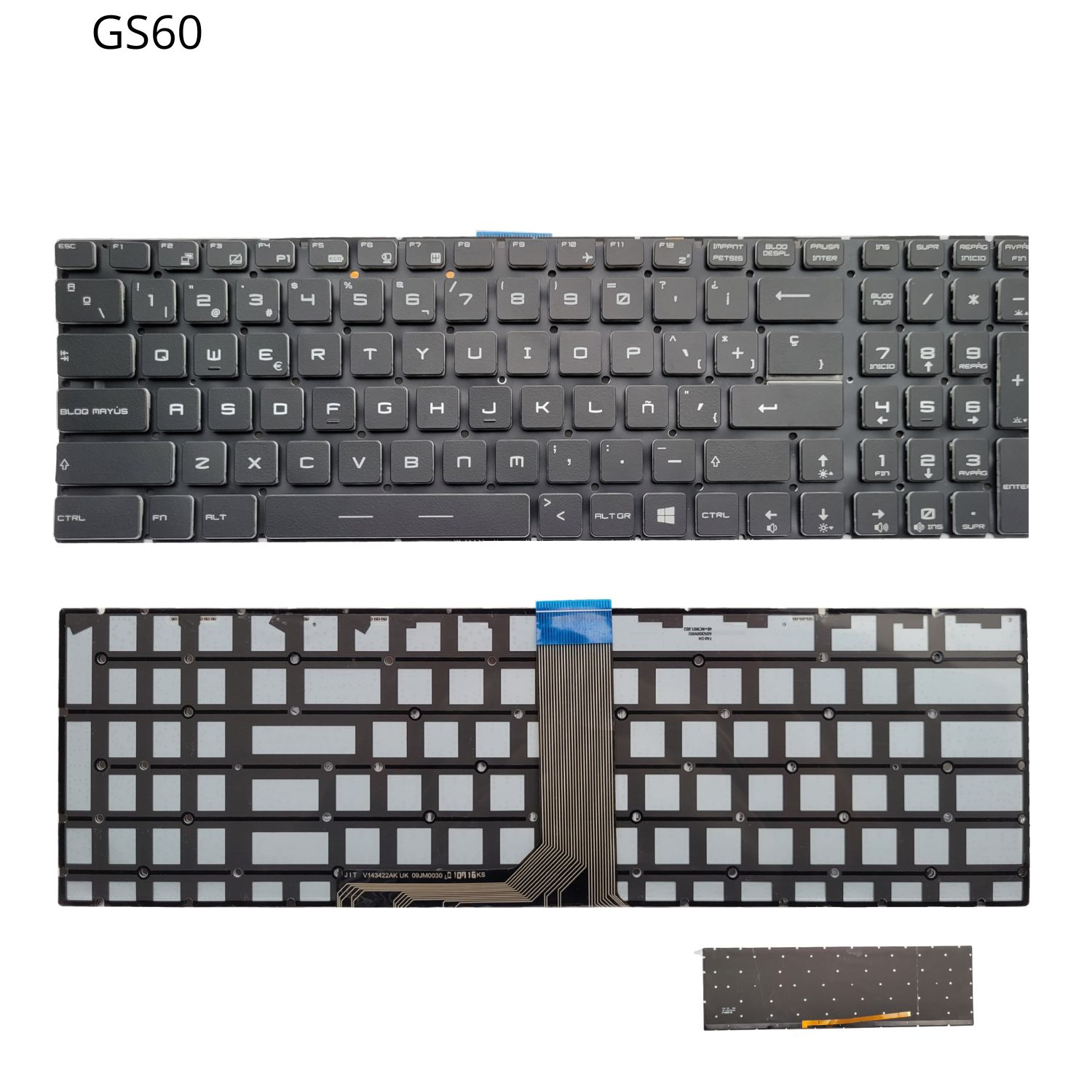 TECLADO PARA MSI GS60 6QC GHOST GS60 6QD
