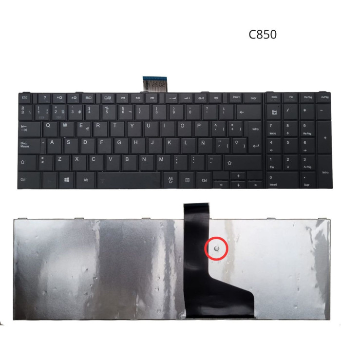 TECLADO PARA TOSHIBA 15 C850 C850D C855 C855D